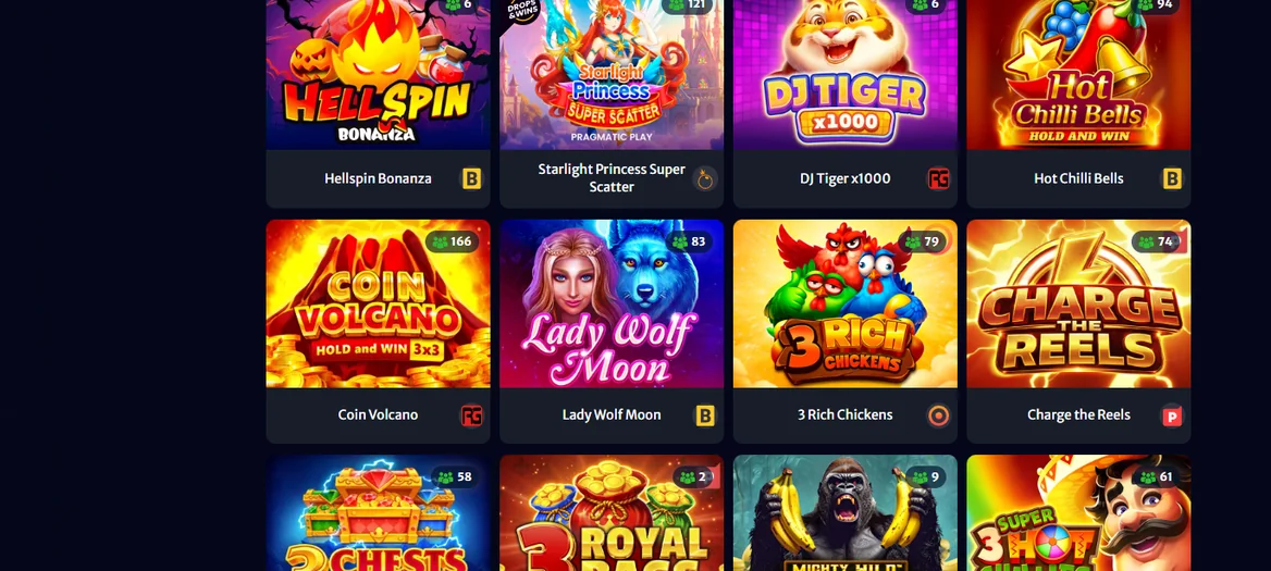 Play HellSpin Casino games