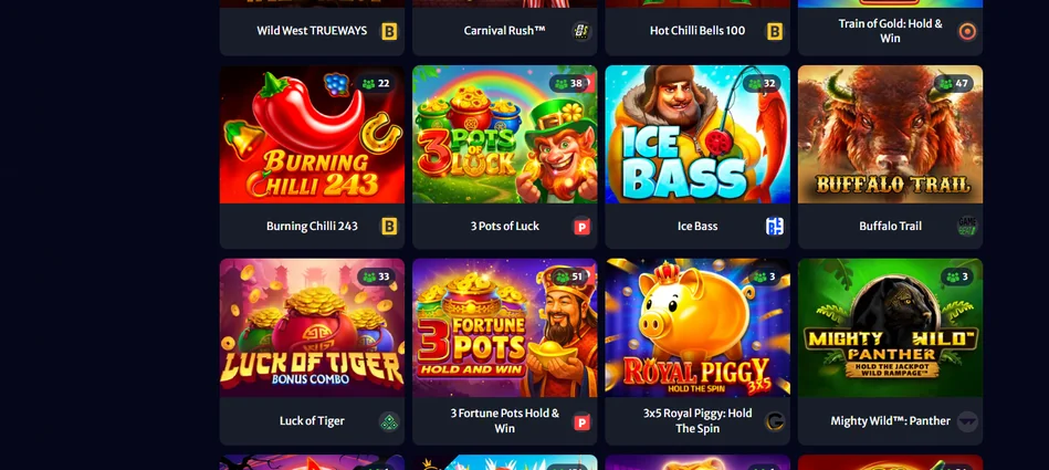 Spin popular casino slots